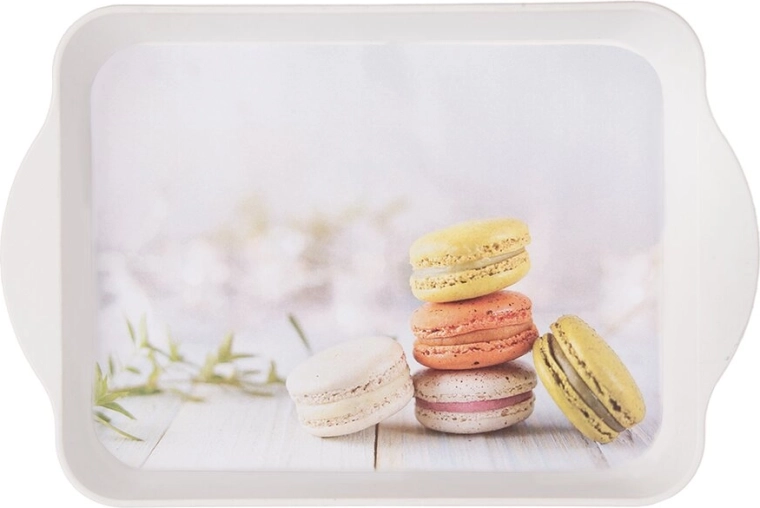 Plateau UH Tiny 21,5 × 14 cm – décor macarons
