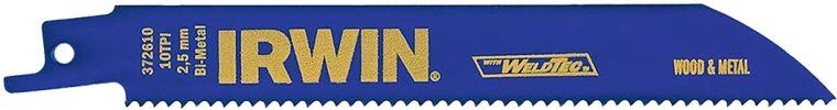 Brzeszczoty do metalu i drewna do pił szablastych 150 mm 10 TPI IRWIN (5 szt.)