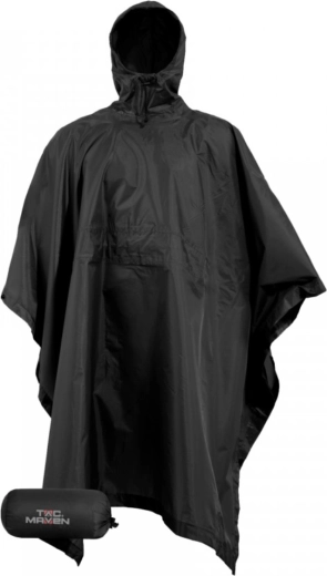 Pentagon Thunder ripstop poncho sort universal størrelse
