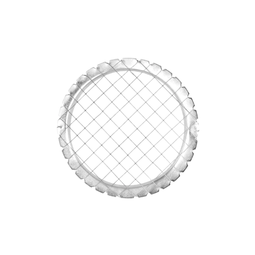 Salad chopper with large holes, stainless steel, 9.5 cm