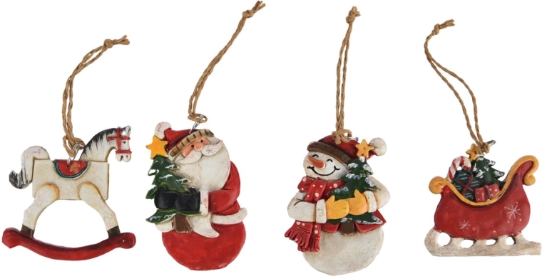 Ceramic Christmas tree ornament – 4 variants