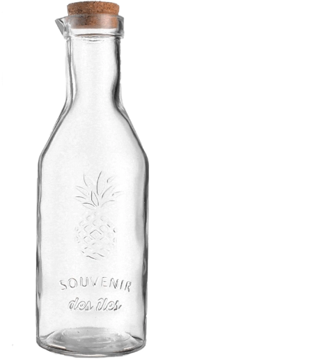 Carafe en verre avec bouchon en liège 1,1 l
