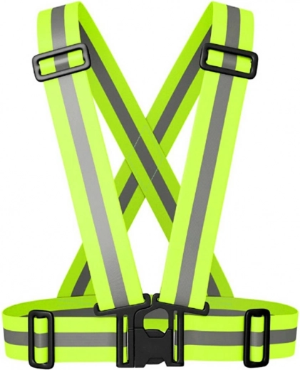 Ag590 gilet réfléchissant avec harnais vert