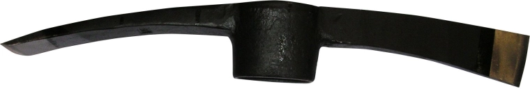 Hakke 2,5 kg med dobbelt skær, sort (uden skaft)