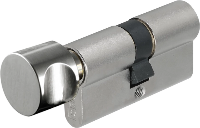 Cilindro 30/35 con pomolo, classe di sicurezza 3, ISEO F6, nichel