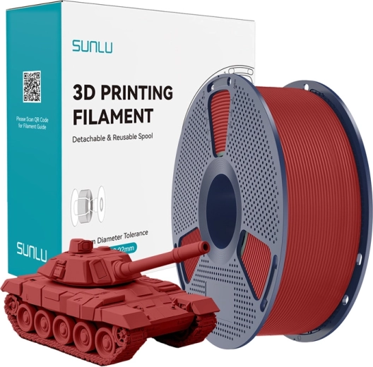 Fast Red SUNLU PLA+ Filament 1.75 mm