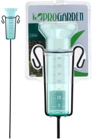Pluviomètre avec support métallique 75 cm