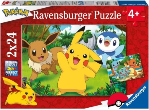 Puzzle Pokémon 2x24 pz