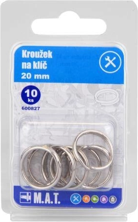 Kółko do kluczy 20 mm nikiel (10 szt.)