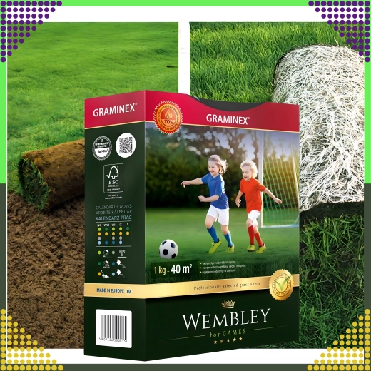 Mélange de gazon sportif premium Wembley 1 kg