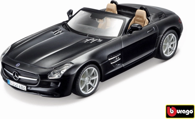 Bburago Mercedes-Benz SLS AMG Roadster 1:32 nero metallizzato