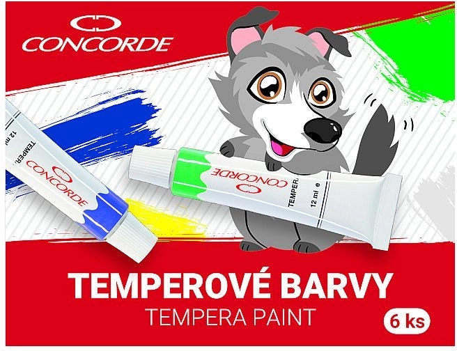 CONCORDE Tempera Paints 6×12 ml