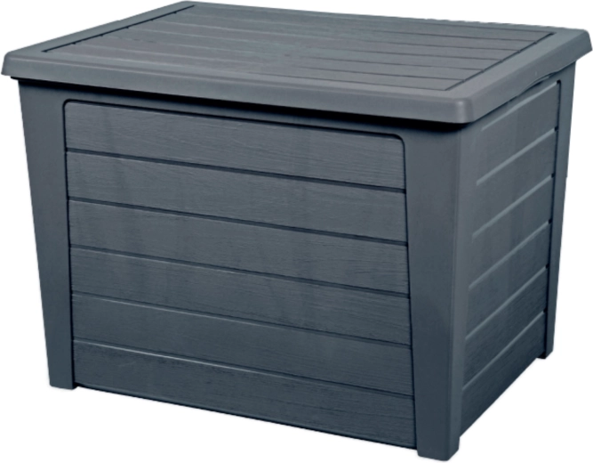Baule da giardino portaoggetti 160 l antracite BAYA