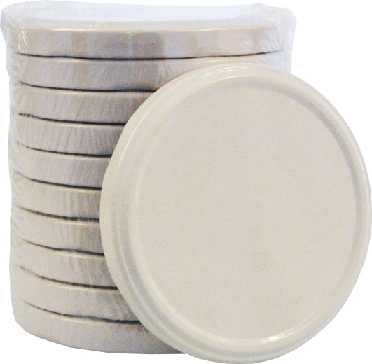 Låg til sylteglas TWIST 89, hvid (10 stk)