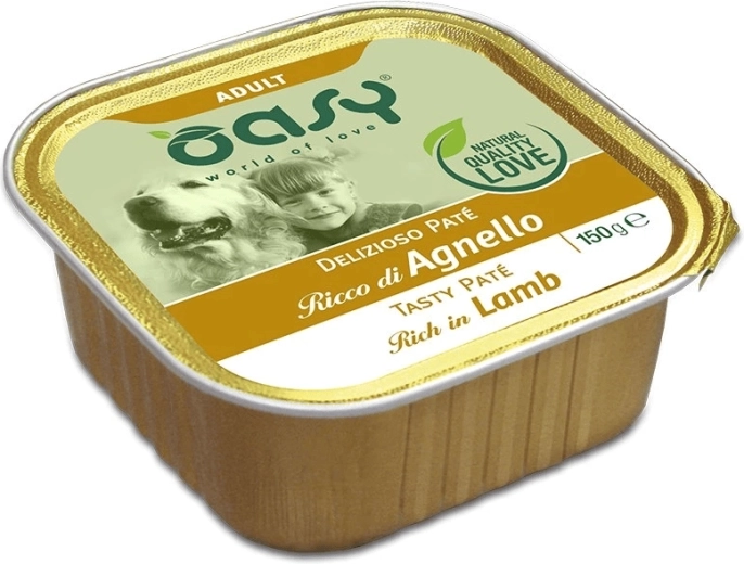Oasy Tasty Paté til voksne hunde med lam 150 g