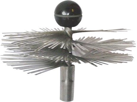 RVS schoorsteenborstel 200 mm