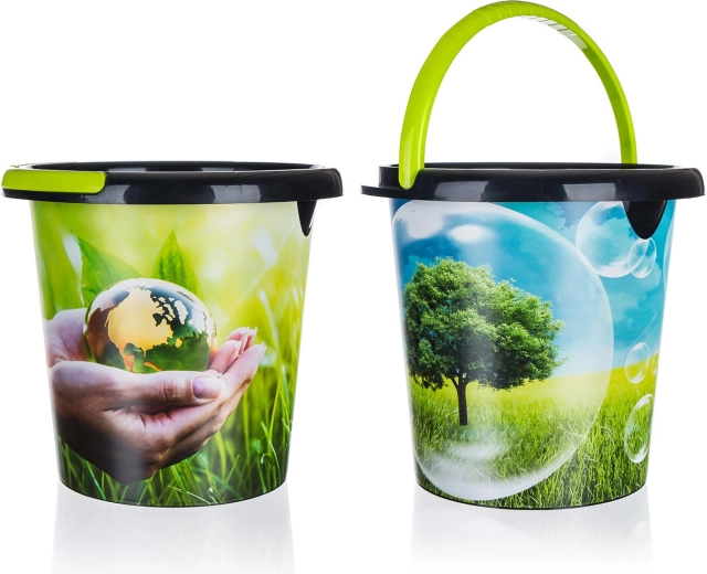 Secchio Eco con beccuccio 10 l in plastica riciclata
