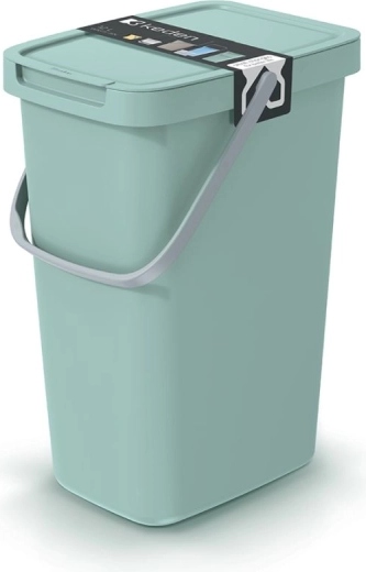 12 L Light Green Keden Systema Q Recycling Bin