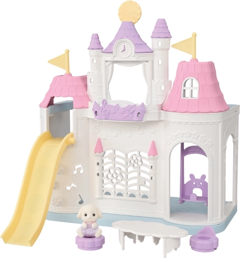 Sylvanian Families Castle Nursery – play castle with swing and slide