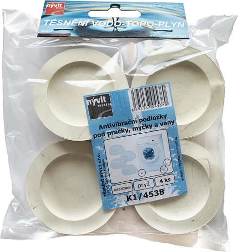 Anti-vibration pads for washing machine, dishwasher and bathtub (4 pcs)