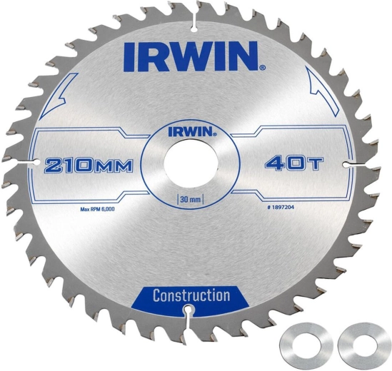 IRWIN Saw Blade 210 mm, 40 teeth, ATB for wood