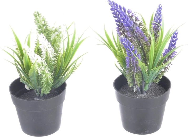 Umjetna lavanda u plastičnoj teglici