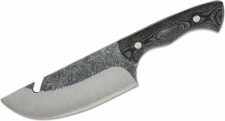 Condor Bush Slicer camping knife 16.3 cm, grey Micarta, leather + kydex sheath