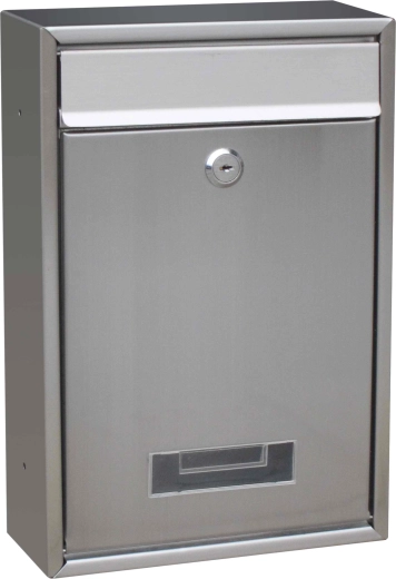 Nerezová poštovní schránka JAD s předním vhozem