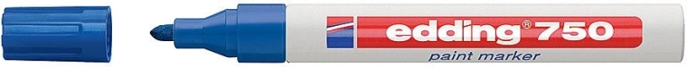 Blue lacquer marker Edding 750