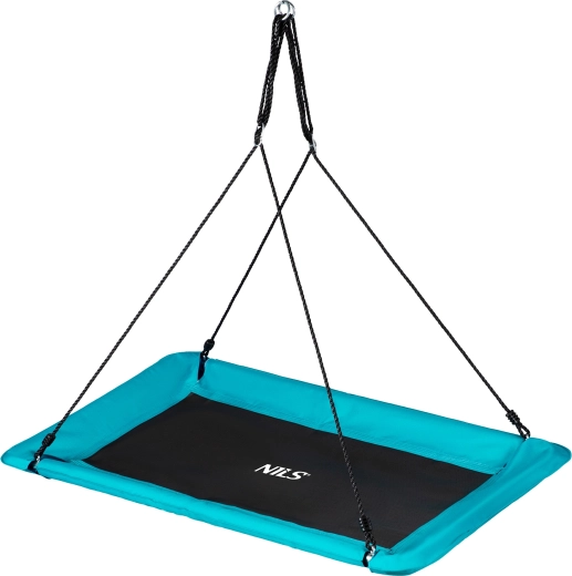 Rectangular stork nest swing NILS Camp NB5043 turquoise