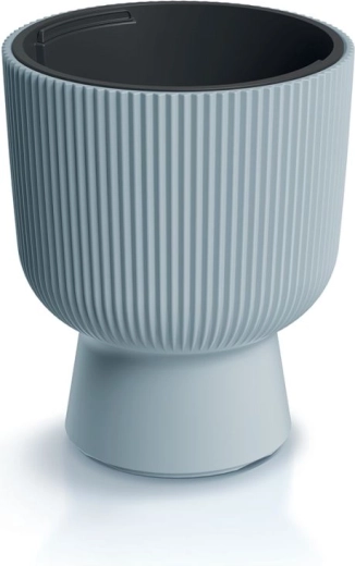 Cache-pot Milly avec insert 29,8 cm – cache-pot en plastique gris clair