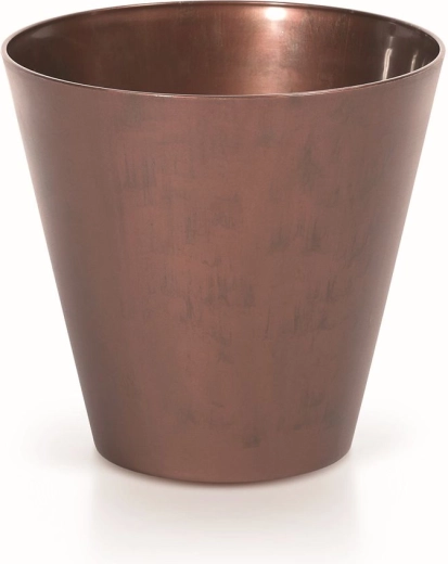 Cache-pot Tubus Corten 20 cm couleur acier patiné