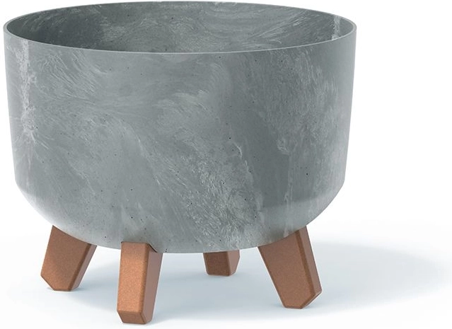 Cache-pot effet béton GRACIA 23,8 cm – gris