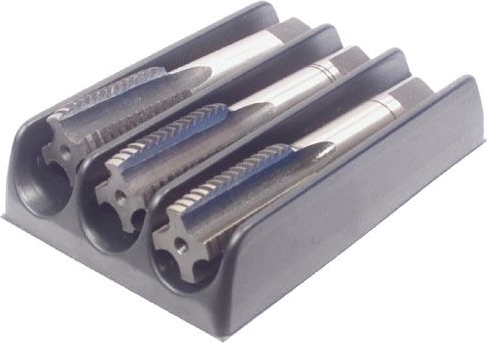 Jeu de tarauds M20 × 2,50 en acier à outils, 3 pièces