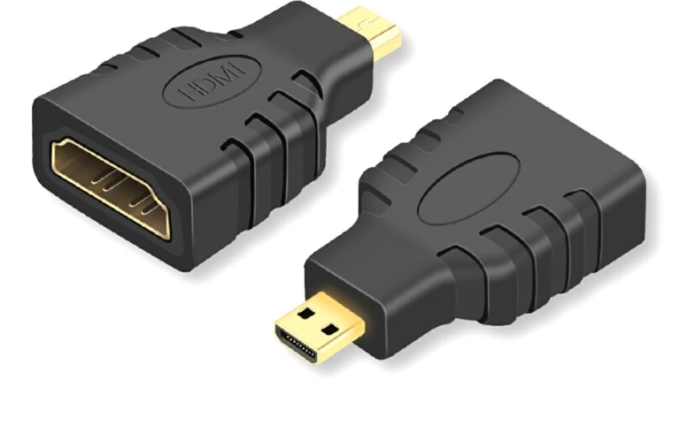 Hd26 hdmi micro hdmi adapter guldbelagt