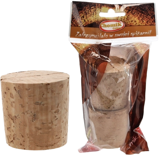 Eco-friendly cork stoppers 45 mm for glass demijohns 10–34 L, set of 2 pcs