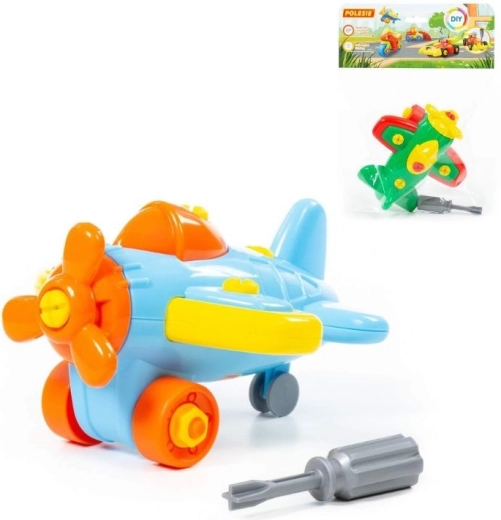 Dismantlable Airplane Construction Set for Kids, 19 Pieces