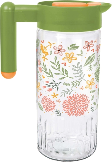 Caraffa Botanika 1,46 l in vetro e plastica