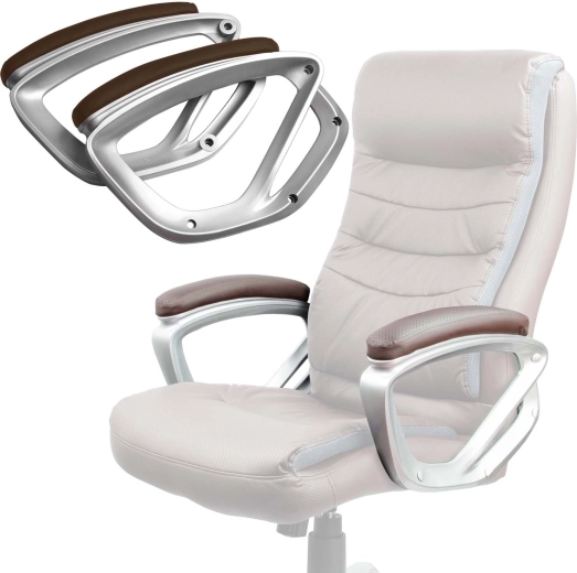 Accoudoirs marron pour chaise de bureau Sofotel 226