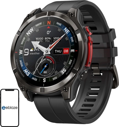 Zeblaze Stratos 4 Pro smartwatch outdoor neri