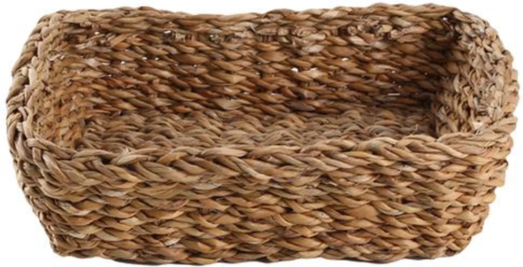 Panier rectangulaire en jonc de mer 29 × 23 × 8 cm