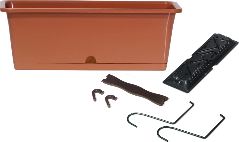 Jardinière de balcon avec crochets CAMELIA W 50,8 cm terracotta
