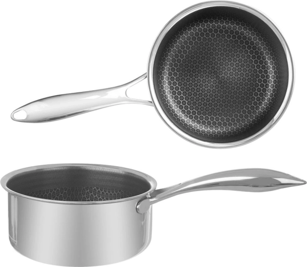 Casserole en acier inoxydable COOKCELL 16 cm, 1,5 l