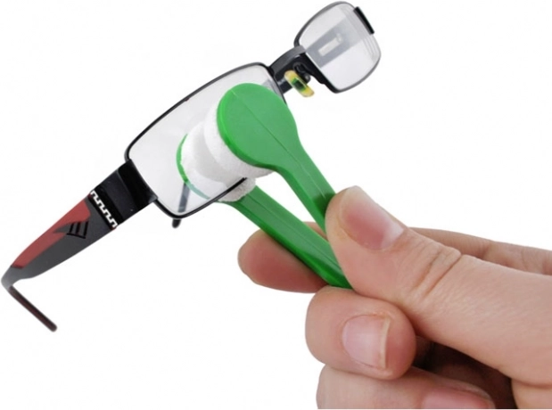 Porte-clés nettoyeur de lunettes en microfibre