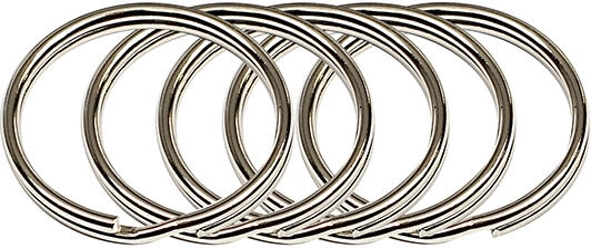 Kółko do kluczy 25 mm, niklowane (50 szt.)