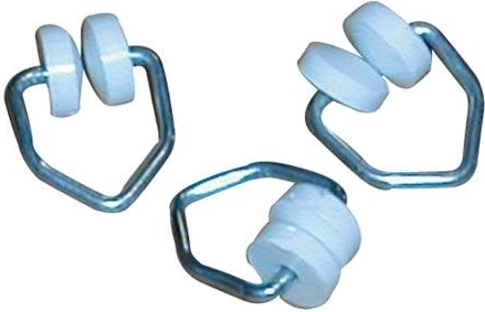 Cursore per tende a T per binari metallici (500 pz)