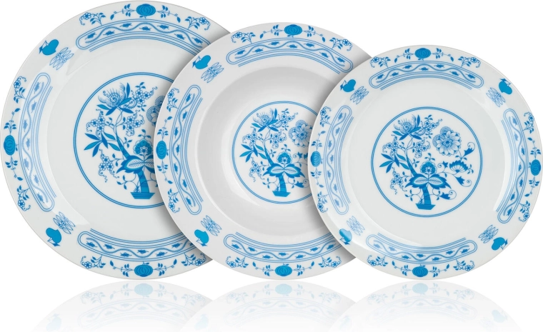 Porcelain Dinner Set ONION 18 Pieces – Blue Onion Pattern