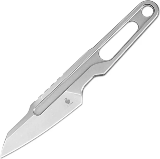 Kizer Cobbler couteau tout métal 7,4 cm avec finition stonewash et étui Kydex