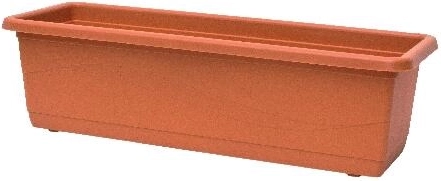 Jardinière en plastique Lobelia 40 cm terracotta