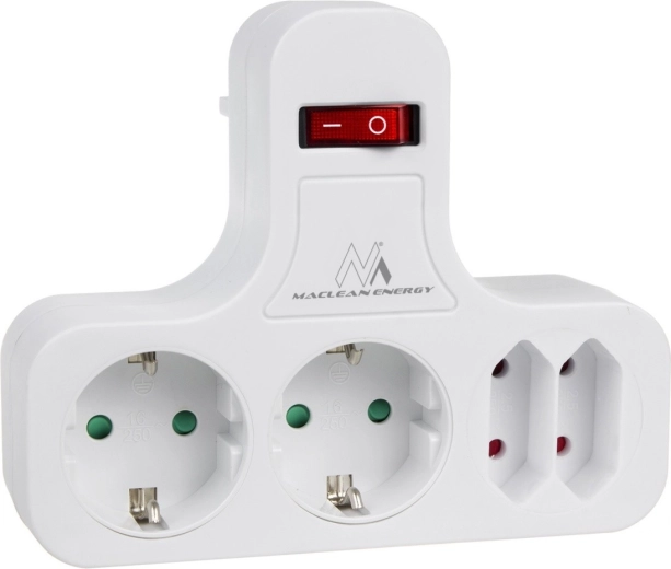 Adattatore multipresa con interruttore tipo F (Schuko) – 4 prese